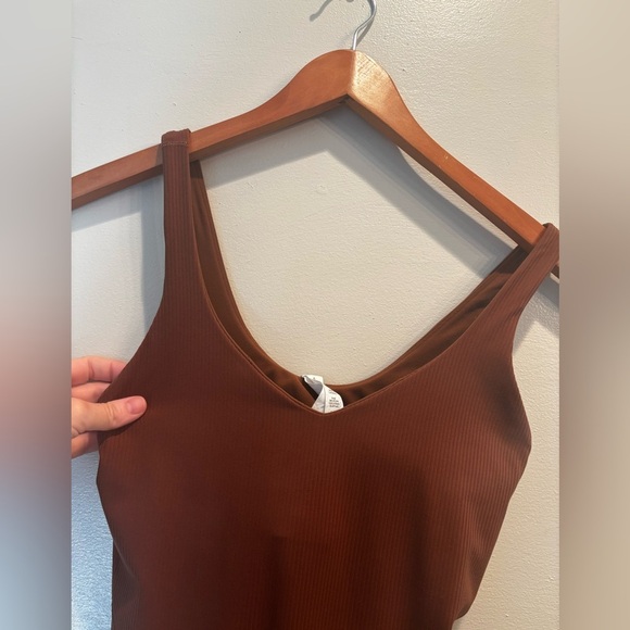 Lululemon Athletica Align Bodysuit in Brown comfort stretchy bodycon activewear - Picture 6 of 13